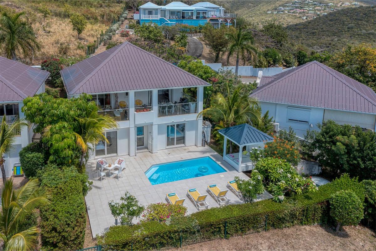 Villa Rental St Martin - View from a drone